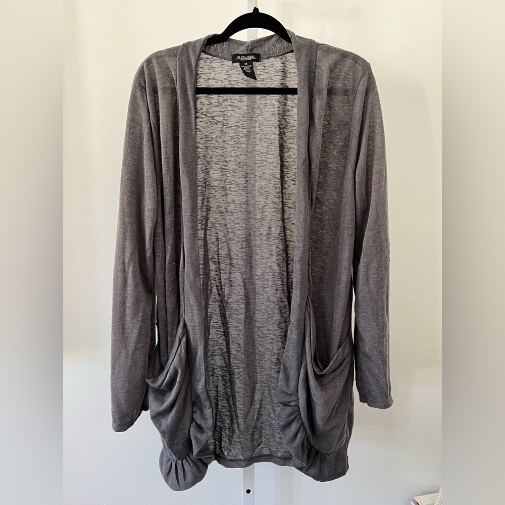 Rouge Helium Gray Knit Top